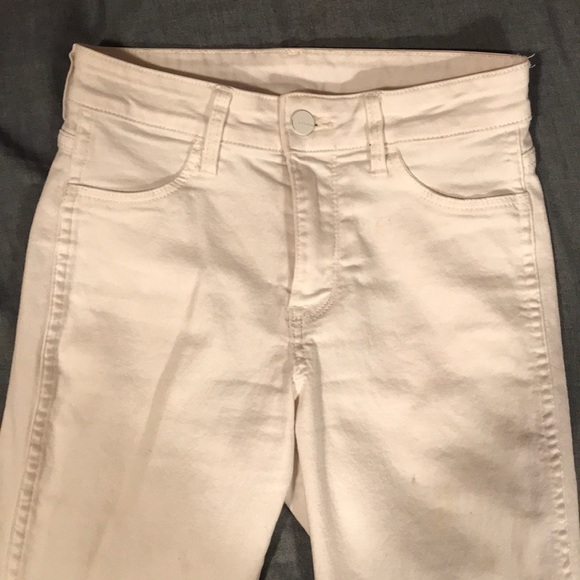 Medium Rise White Skinny Jeans - Picture 2 of 3